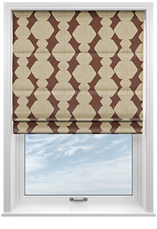 Construct, Dark Crimson - Twist&Fit Roman Blind